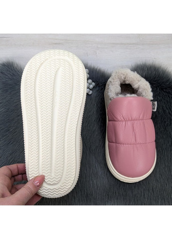 Тапочки жіночі чуні із задником еко-шкіра на хутрі Lion (271997784)