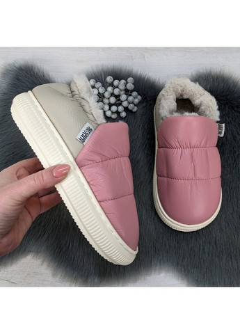 Тапочки жіночі чуні із задником еко-шкіра на хутрі Lion (271997784)