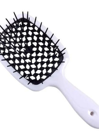 Гребінець для волосся Superbrush білий з чорним Janeke (272158293)