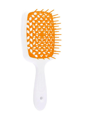 Щетка для волос Superbrush белая с оранжевым. Janeke (272158326)