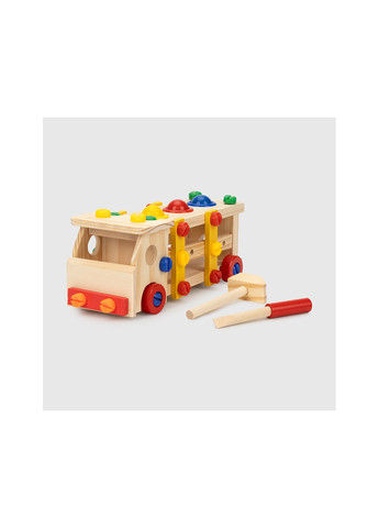 Іграшка дерев'яна Стукотлива машина JHTOY-058 No Brand (272592830)