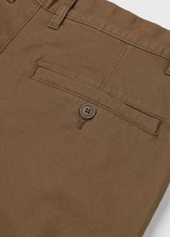 Вузькі штани-чіноси Коричневий Повсякденний Демісезон H&M (272129128)