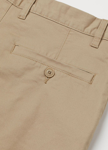 Вузькі штани-чіноси Бежевий Повсякденний Демісезон H&M (272129140)