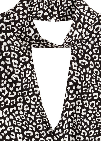 Черно-белая повседневный рубашка леопардовый H&M