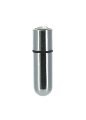 Віброкуля First-Class Bullet 2.5″ with Key Chain Pouch, Silver, 9 режимів вібрації PowerBullet (272615886)