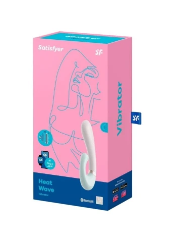 Смарт вибратор-кролик с подогревом Heat Wave Mint Satisfyer (272615612)