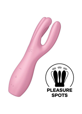 Клиторальный вибратор Threesome 3 Pink с тремя пальчиками Satisfyer (272615620)