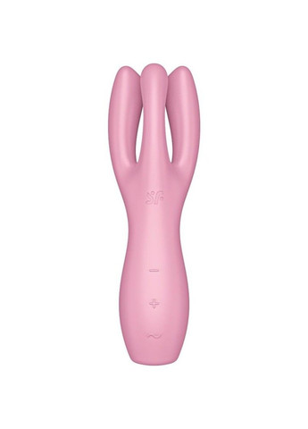 Клиторальный вибратор Threesome 3 Pink с тремя пальчиками Satisfyer (272615620)