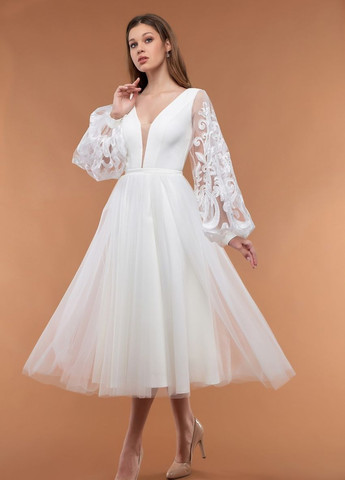Білий коктейльна плаття а-силует, дзвін Lolita однотонна