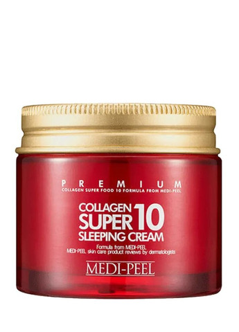 Крем для лица омолаживающий ночной с коллагеном MEDI-PEEL collagen super 10 sleeping cream 70ml Medi Peel (272798607)