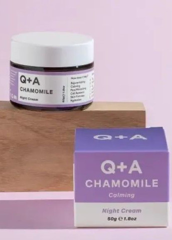Нічний крем на основі ромашки Chamomile Night Cream, 50г Q+A (272798627)