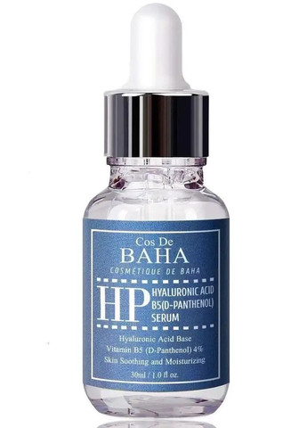 Сыворотка с гиалуроновой кислотой и пантенолом Hyaluronic Acid B5 (D-Panthenol) Serum Cos De Baha (272798656)