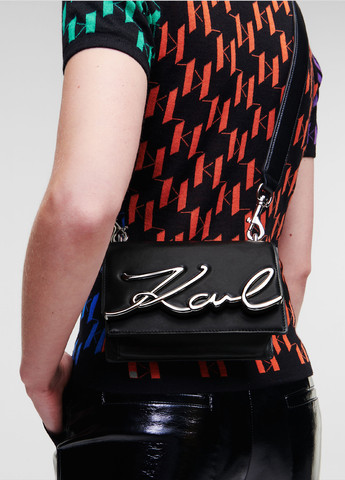 Сумка женская кожанная Karl Lagerfeld K/SIGNATURE SM SHOULDERBAG (274824976)