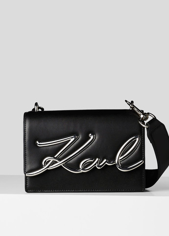 Сумка женская кожанная Karl Lagerfeld k/signature sm shoulderbag (274824976)