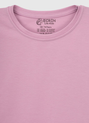 Сиреневая демисезонная футболка Ecrin