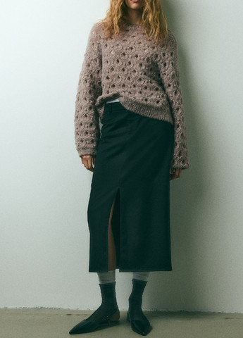 Серо-бежевый демисезонный свитер H&M