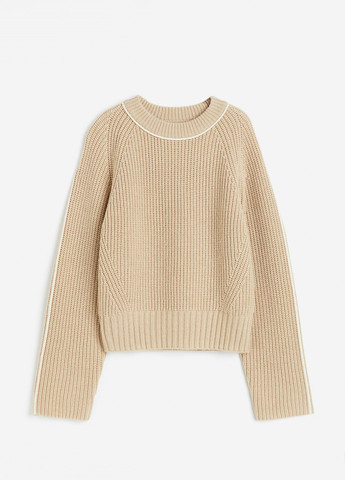 Светло-бежевый демисезонный свитер H&M