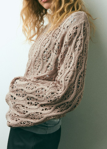 Пудровий демісезонний светр H&M