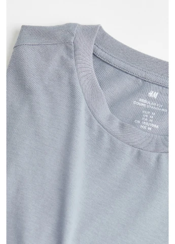 Лонгслів H&M темно-блакитний кежуали