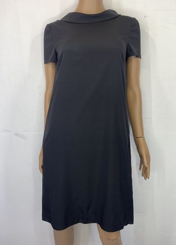 Черное коктейльное плаття ARMANI EA7 однотонное