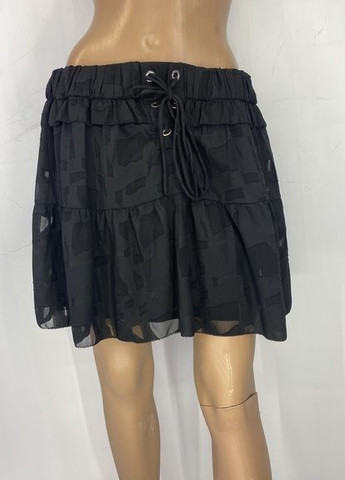 Черная коктейльный однотонная юбка Iro