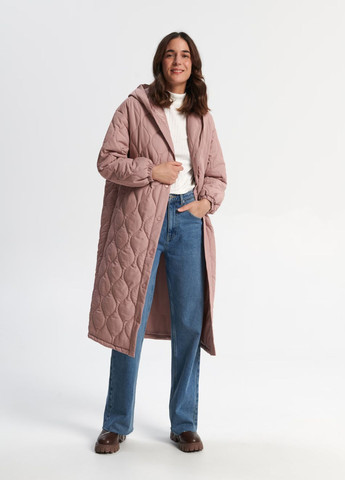 Рожево-лілове демісезонне Пальто No Brand