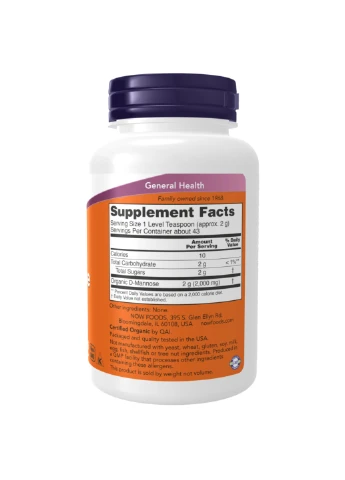 D-манноза D-Mannose Powder - 170g Now Foods (272820784)