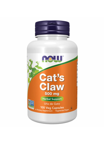 Кошачий коготь Cat's Claw 500mg - 100 vcaps Now Foods (272820805)