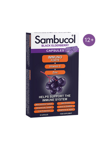 Добавка для імунітету Immuno Forte Capsules - 30 caps Sambucol (272820831)