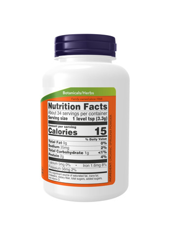 Спіруліна Organic Spirulina Powder - 113g Now Foods (272820715)