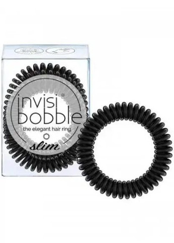 Резинка-браслет для волос SLIM True Black, 3шт Invisibobble (273041782)