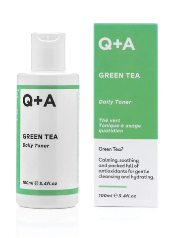 Тонер заспокійливий для обличчя з зеленим чаєм Green Tea Daily Toner 100ml Q+A (273041885)