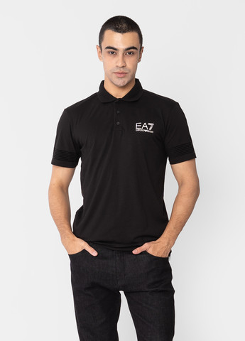 Черная футболка-поло ea7 (armani) для мужчин Emporio Armani