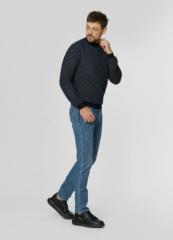 Синий зимний свитер Emporio Armani