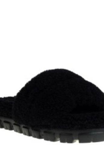 Черные шлепанцы UGG с логотипом
