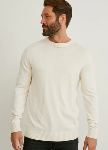 Молочний демісезонний светр з бавовни C&A