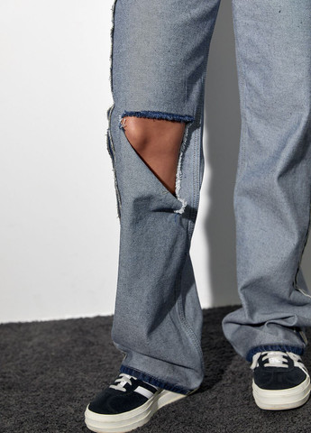 Двусторонние рваные джинсы в стиле grunge Lurex - (273030597)