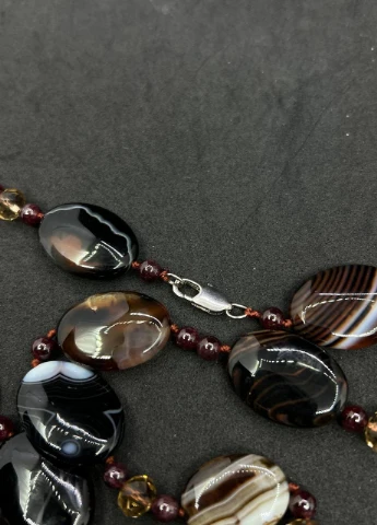 Бусы Агат 56 см No Brand (273425424)