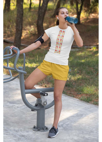 Футболка Вышиванка. Украинский цветочный орнамент Кавун - (273169538)