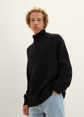 Черный демисезонный свитер Tom Tailor