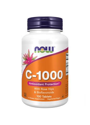 Витамин C C-1000 RH NO TR - 100 tabs Now Foods (273182961)