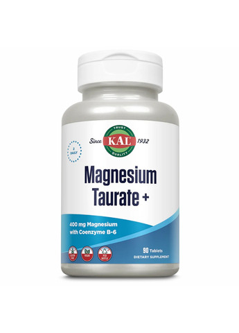 Таурат магнію Magnesium Taurate - 90 tabs KAL (273183039)