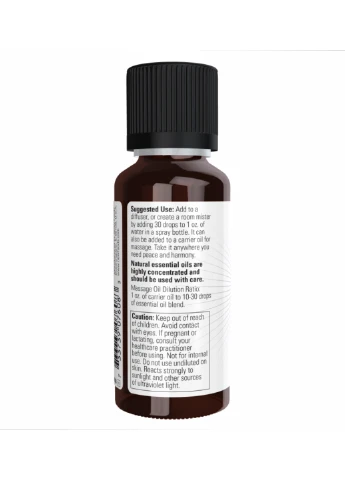 Суміш олій перцевої м'яти, пачулі та апельсина Peace & Harmony Oil Blend - 30ml (1fl.oz) Now Foods (273182914)