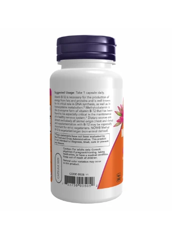 Метил B-12 Methyl B-12 5,000mcg - 90 vcaps Now Foods (273182903)