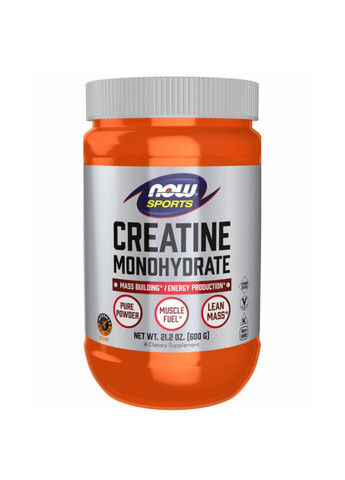 Креатин для роста мышц Creatine Powder - 600g Now Foods (273182860)
