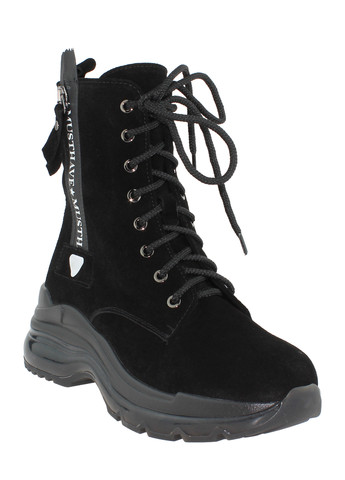 Зимние ботинки rsm-1158-11 черный Sothby's из натуральной замши