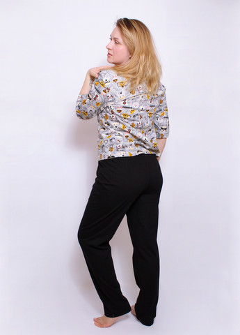 Чорна всесезон піжама жіноча NEL