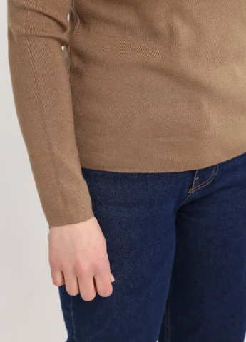 Водолазка женская коричневая воротник стойка JEANSclub Пряма (273385263)