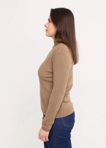 Водолазка женская коричневая воротник стойка JEANSclub Пряма (273385263)