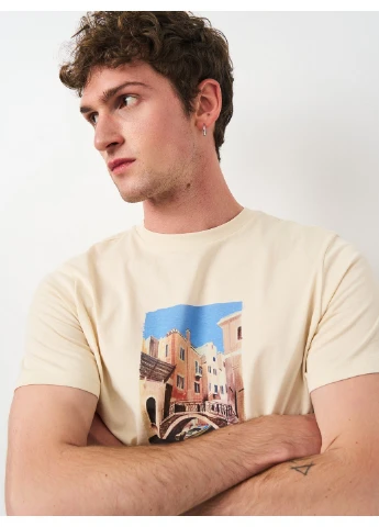 Бежева футболка H&M